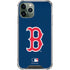 MLB Boston Red Sox - Solid Distressed iPhone 12 Pro Clear Case