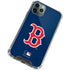 MLB Boston Red Sox - Solid Distressed iPhone 12 Pro Clear Case