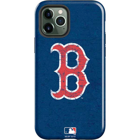 MLB Boston Red Sox - Solid Distressed iPhone 12 Pro Max Impact Case