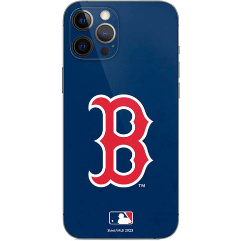 MLB Boston Red Sox - Solid Distressed iPhone 12 Pro Max Skin