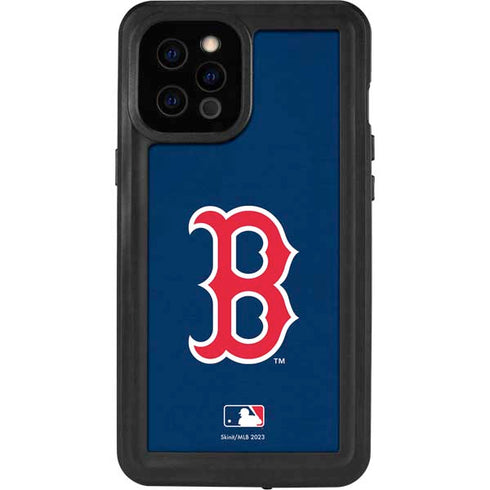 MLB Boston Red Sox - Solid Distressed iPhone 12 Pro Max Waterproof Case