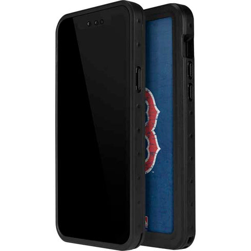 MLB Boston Red Sox - Solid Distressed iPhone 12 Pro Waterproof Case