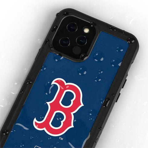 MLB Boston Red Sox - Solid Distressed iPhone 12 Pro Waterproof Case