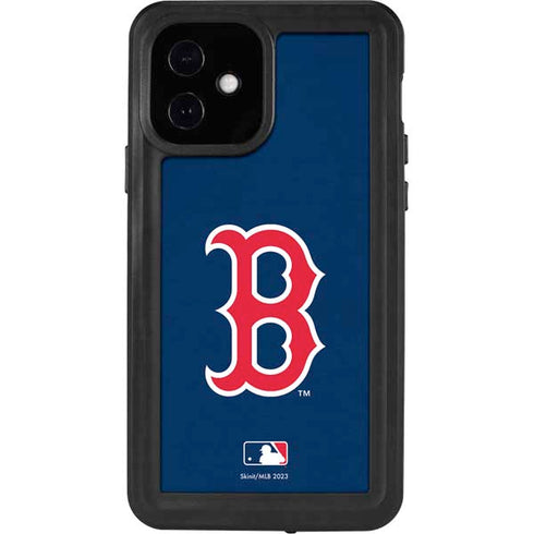 MLB Boston Red Sox - Solid Distressed iPhone 12 Waterproof Case