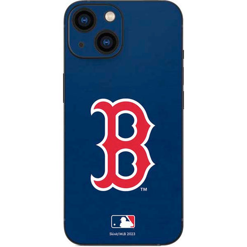 MLB Boston Red Sox - Solid Distressed iPhone 13 Mini Skin