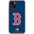 MLB Boston Red Sox - Solid Distressed iPhone 15 Plus Clear Case