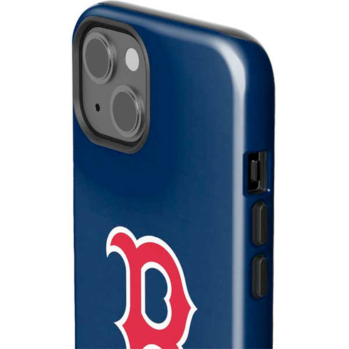 MLB Boston Red Sox - Solid Distressed iPhone 15 Plus Impact Case