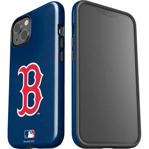 MLB Boston Red Sox - Solid Distressed iPhone 15 Plus Impact Case