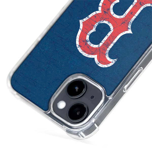 MLB Boston Red Sox - Solid Distressed iPhone 15 Plus MagSafe Case