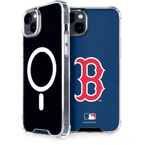 MLB Boston Red Sox - Solid Distressed iPhone 15 Plus MagSafe Case