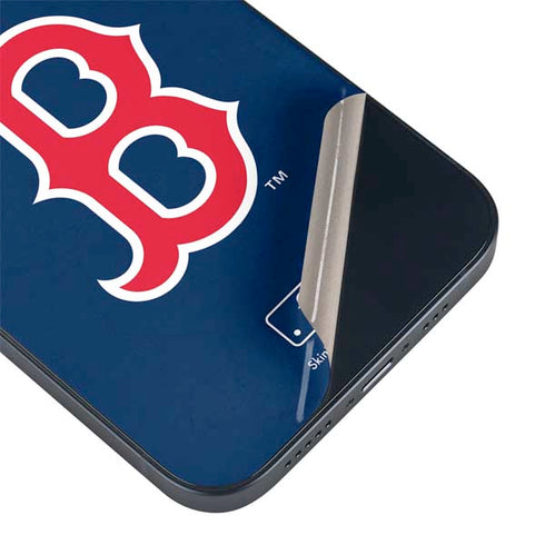 MLB Boston Red Sox - Solid Distressed iPhone 14 Plus Skin