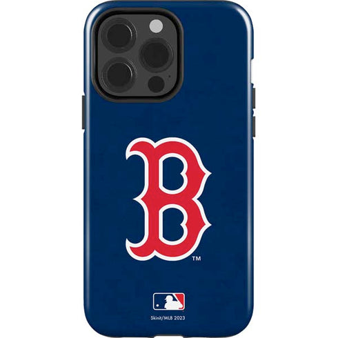 MLB Boston Red Sox - Solid Distressed iPhone 14 Pro Impact Case