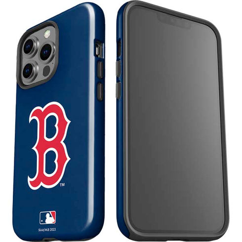 MLB Boston Red Sox - Solid Distressed iPhone 14 Pro Impact Case