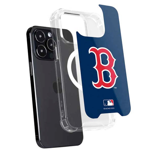 MLB Boston Red Sox - Solid Distressed iPhone 15 Pro MagSafe Case