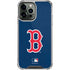 MLB Boston Red Sox - Solid Distressed iPhone 15 Pro Max Clear Case