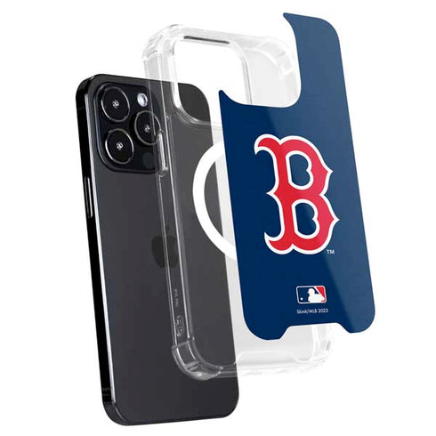 MLB Boston Red Sox - Solid Distressed iPhone 15 Pro Max MagSafe Case