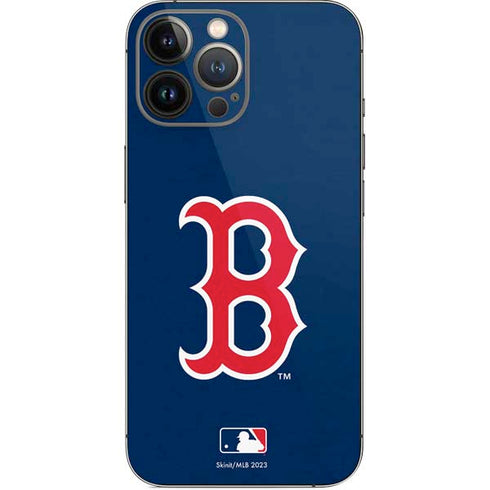 MLB Boston Red Sox - Solid Distressed iPhone 14 Pro Max Skin