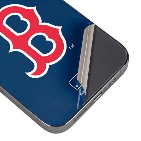 MLB Boston Red Sox - Solid Distressed iPhone 14 Pro Skin