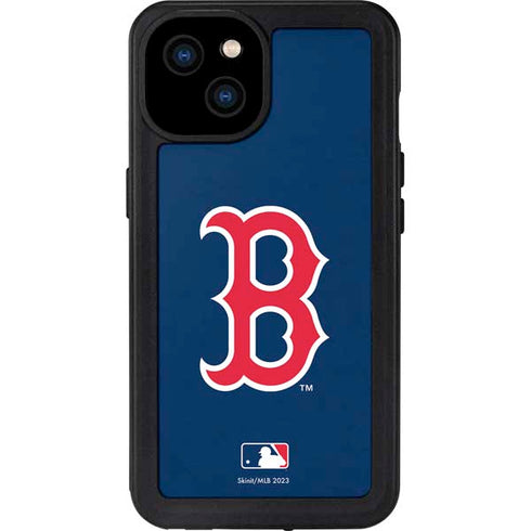 MLB Boston Red Sox - Solid Distressed iPhone 15 Plus Waterproof Case