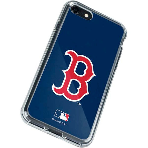 MLB Boston Red Sox - Solid Distressed iPhone SE (2nd & 3rd Gen) Clear Case