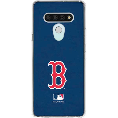 MLB Boston Red Sox - Solid Distressed LG Stylo 6 Clear Case