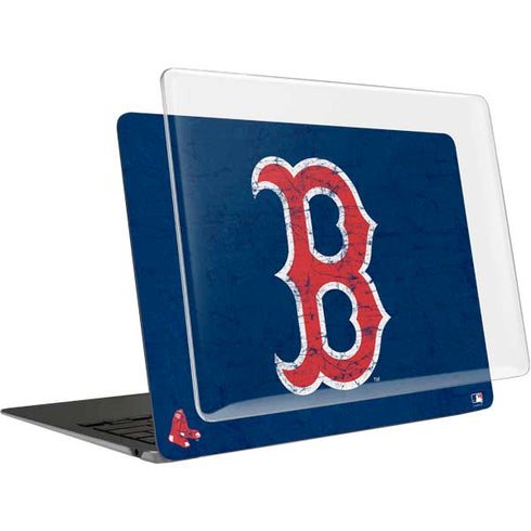 MLB Boston Red Sox - Solid Distressed MacBook Air 13in M1 (2021) Case plus Skin