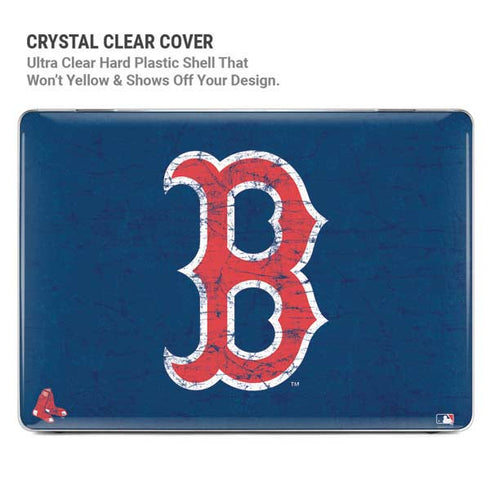 MLB Boston Red Sox - Solid Distressed MacBook Air 13in M1 (2021) Case plus Skin