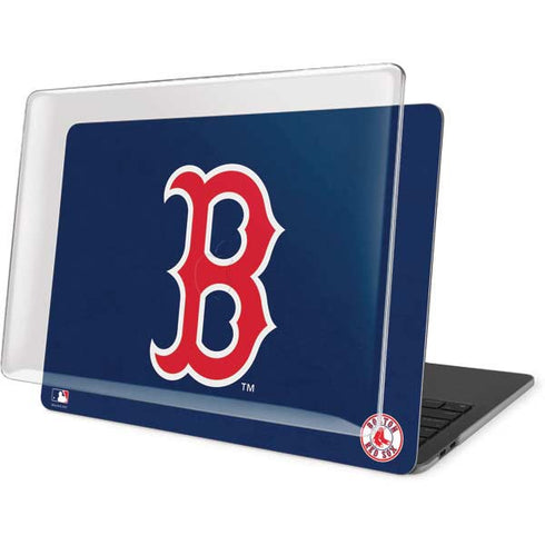 MLB Boston Red Sox - Solid Distressed MacBook Pro 16in (2019-20) Case plus Skin
