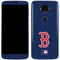 MLB Boston Red Sox - Solid Distressed Moto E5 Plus Skin