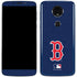 MLB Boston Red Sox - Solid Distressed Moto E5 Plus Skin
