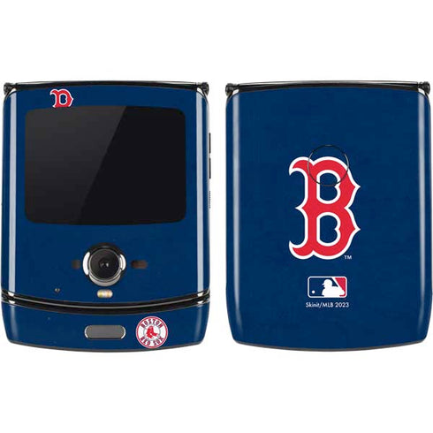 MLB Boston Red Sox - Solid Distressed Motorola RAZR Skin
