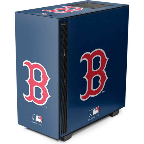 MLB Boston Red Sox - Solid Distressed NZXT H510 Compact ATX Mid-Tower Case Skin