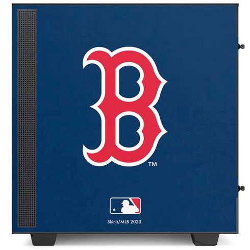 MLB Boston Red Sox - Solid Distressed NZXT H510 Compact ATX Mid-Tower Case Skin