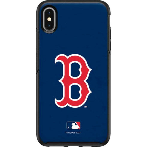 MLB Boston Red Sox - Solid Distressed Otterbox Symmetry iPhone Skin