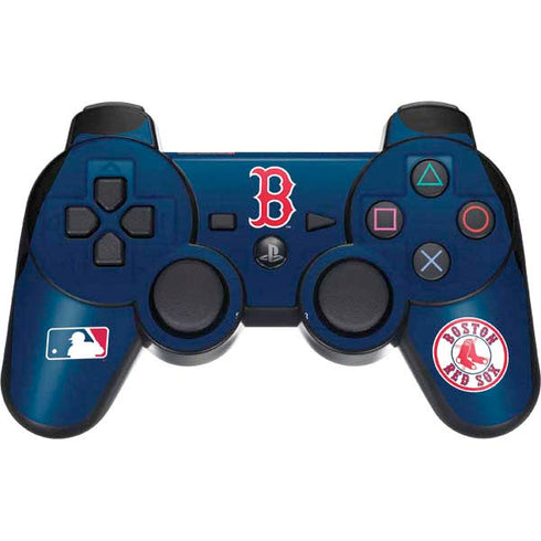 MLB Boston Red Sox - Solid Distressed PS3 Dual Shock wireless controller Skin