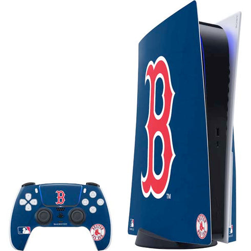 MLB Boston Red Sox - Solid Distressed PS5 Bundle Skin