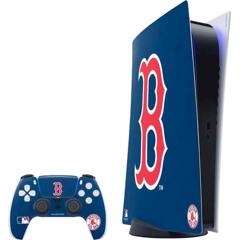 MLB Boston Red Sox - Solid Distressed PS5 Digital Edition Bundle Skin