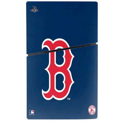 MLB Boston Red Sox - Solid Distressed PS5 Slim Disk Bundle Skin