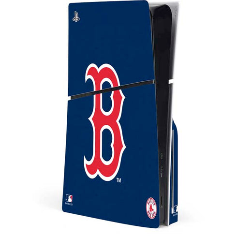 MLB Boston Red Sox - Solid Distressed PS5 Slim Disk Console Skin