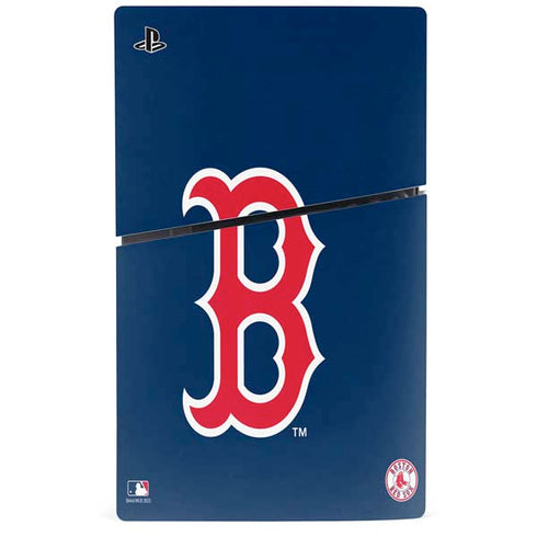 MLB Boston Red Sox - Solid Distressed PS5 Slim Digital Edition Bundle Skin