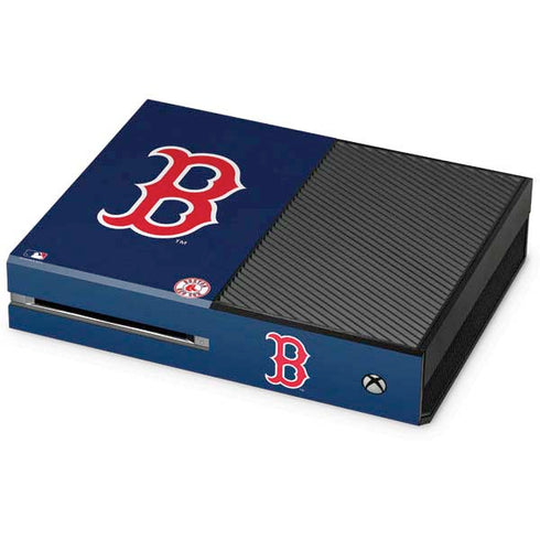 MLB Boston Red Sox - Solid Distressed Xbox One Console Skin