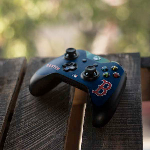 MLB Boston Red Sox - Solid Distressed Xbox One Controller Skin