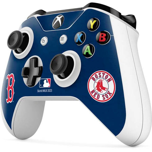 MLB Boston Red Sox - Solid Distressed Xbox One S All-Digital Edition Bundle Skin