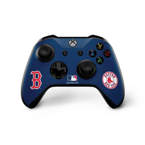 MLB Boston Red Sox - Solid Distressed Xbox One X Bundle Skin