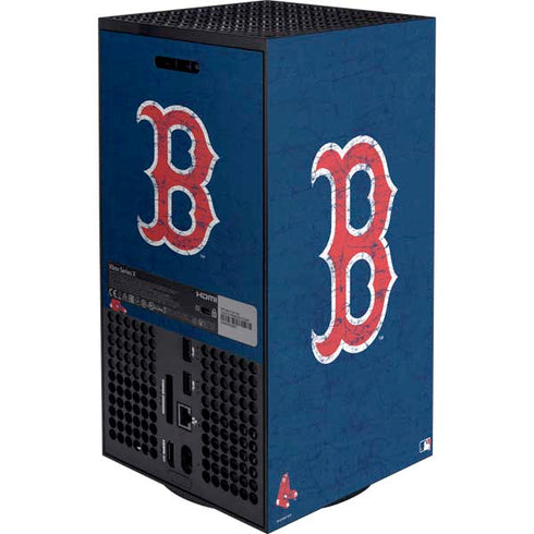 MLB Boston Red Sox - Solid Distressed Xbox Series X Bundle Skin