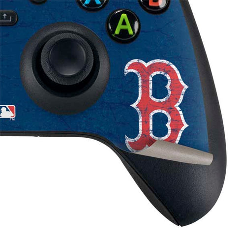 MLB Boston Red Sox - Solid Distressed Xbox Series X Bundle Skin