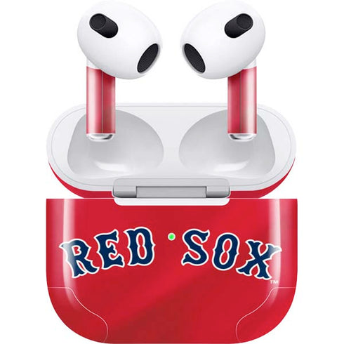 MLB Boston Red Sox Alternate/Away Jersey Apple AirPods (3rd Gen 2021) Skin