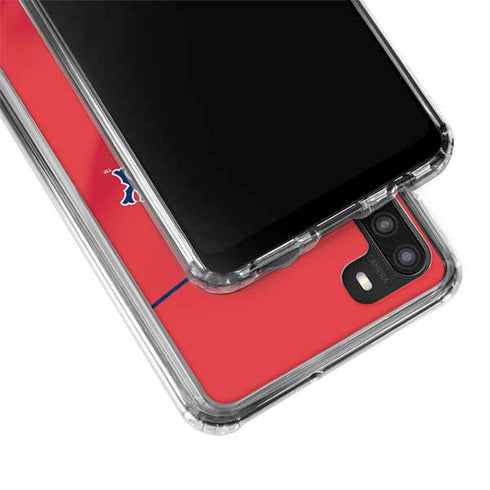 MLB Boston Red Sox Alternate/Away Jersey Galaxy A21 Clear Case