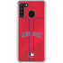 MLB Boston Red Sox Alternate/Away Jersey Galaxy A21 Clear Case