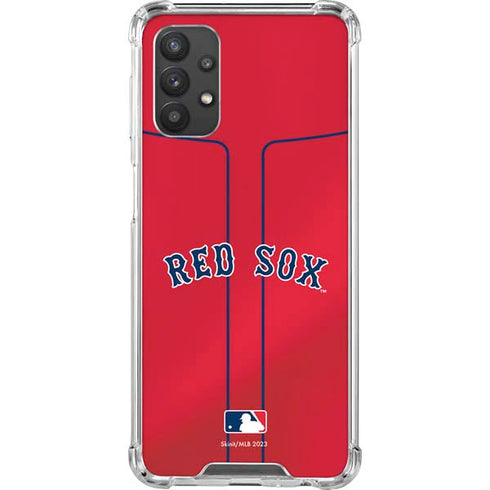 MLB Boston Red Sox Alternate/Away Jersey Galaxy A32 5G Clear Case